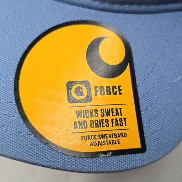 Carhartt Force One Size Canvas Mountain Patch Cap Sweatband Adjustable Snapback - Picture 5 of 8